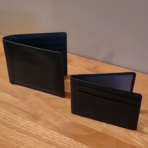 SWISSGEAR Genuine Leather Men's Black Bifold Wallet With Removable ID Flap